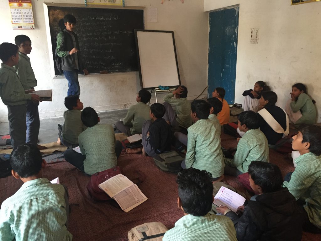 Teaching Students in Khanjarpur, India.JPG